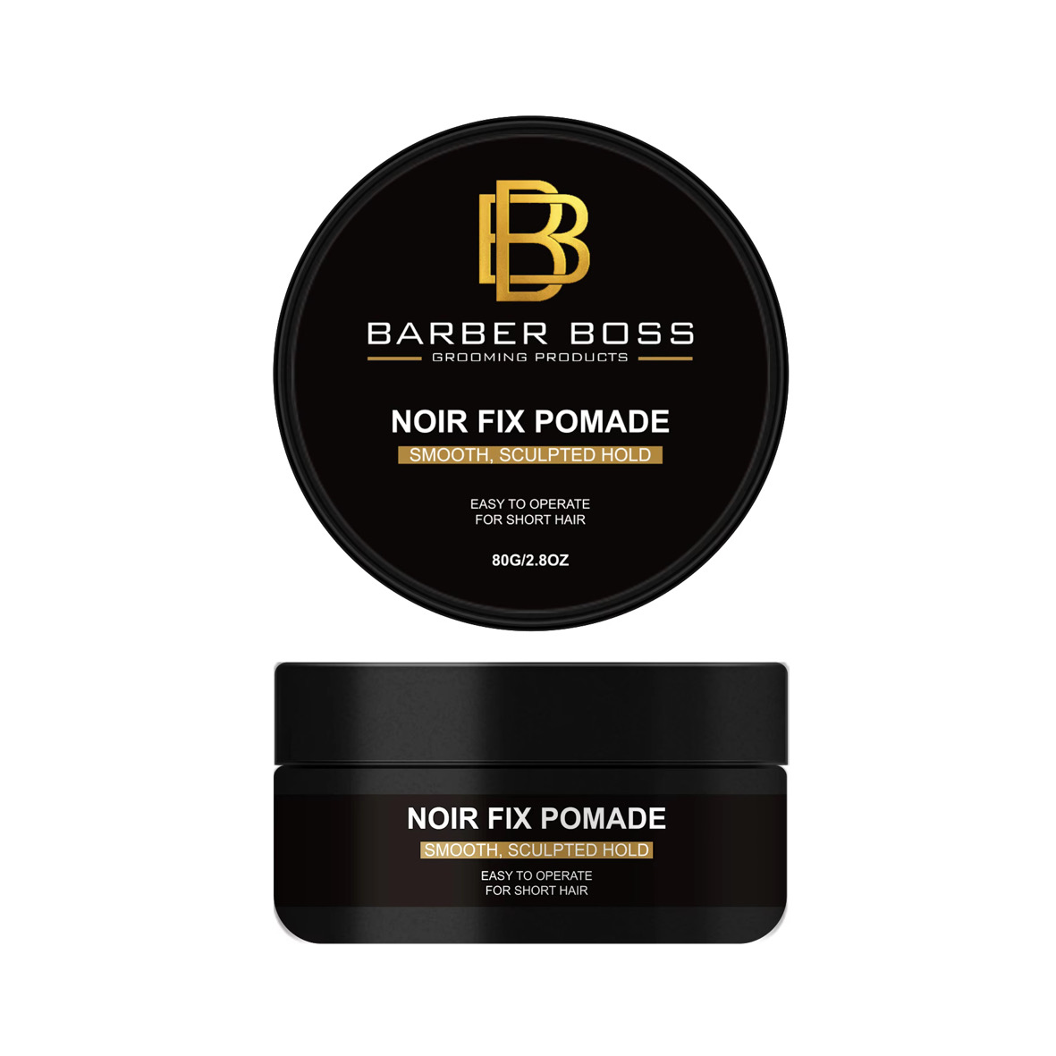 Noir Fix Pomade — Barber Boss premium grooming product